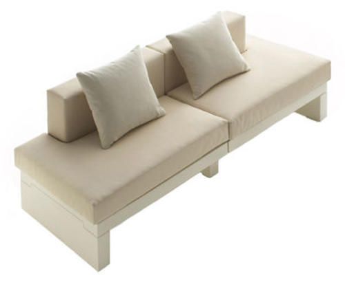 Hour Sofa Pouf and Table by Serralunga Furniture Tables